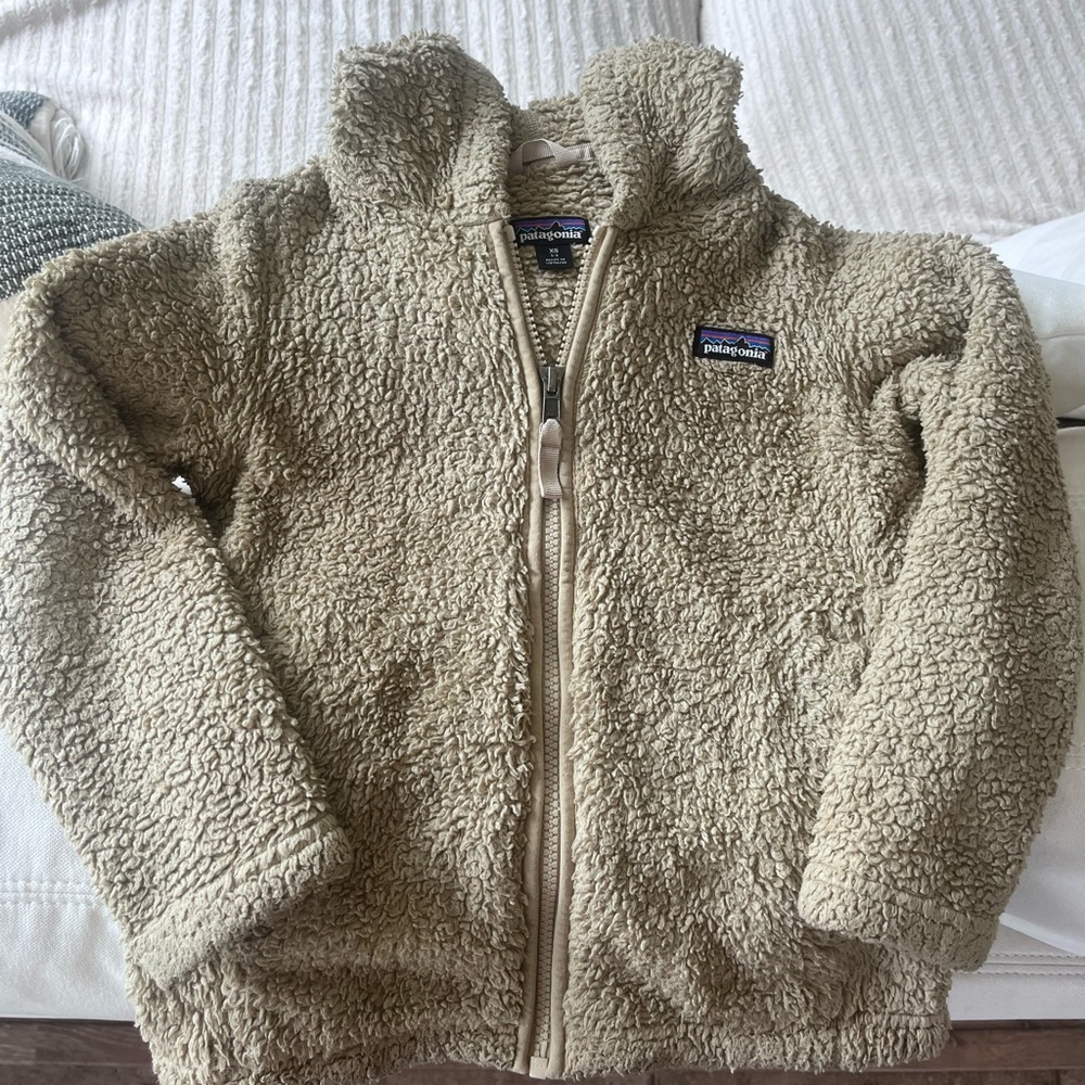 Patagonia girls fleece zip up jacket